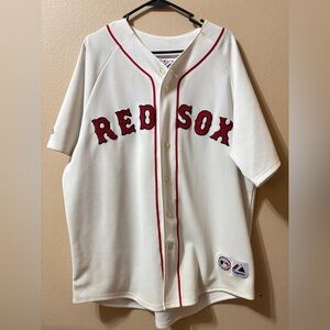 Majestic Red Sox  2004 World Series Champions Baseball Jersey Mens XL